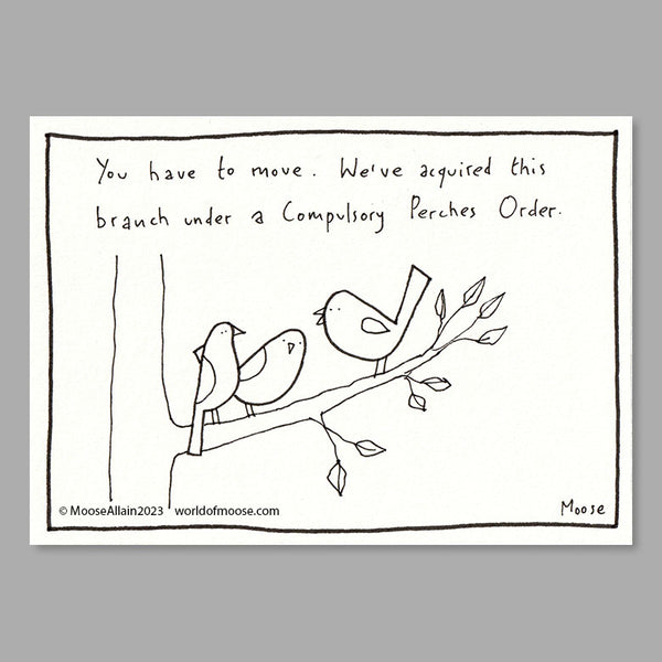 Compulsory Perches Order cartoon