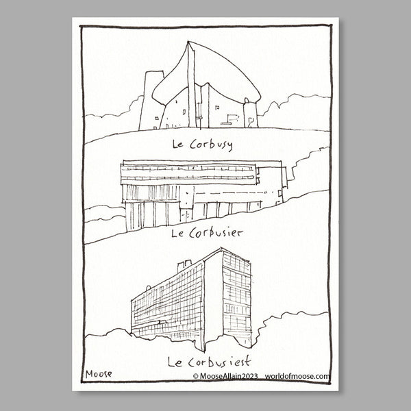 Le Corbusier Cartoon