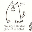 Weird Cat Cartoon