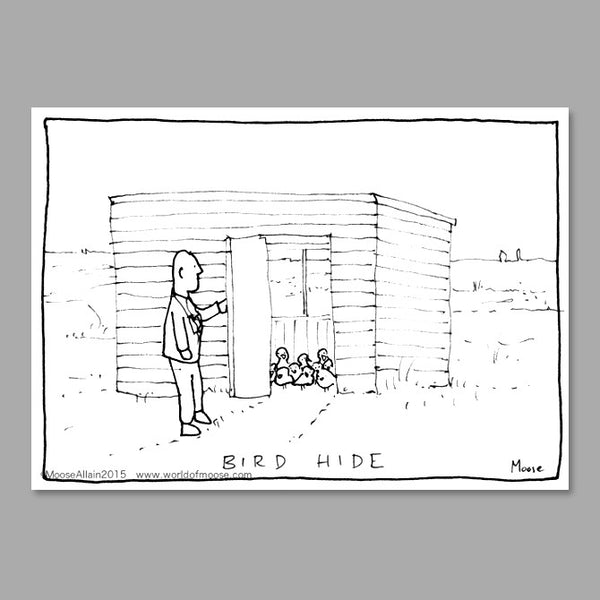 Bird Hide Cartoon