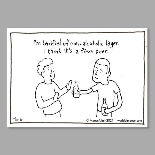 Faux Beer Cartoon