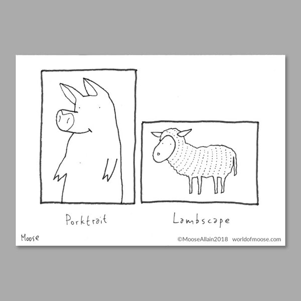 Porktrait Cartoon