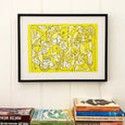 Aviary Print Yellow