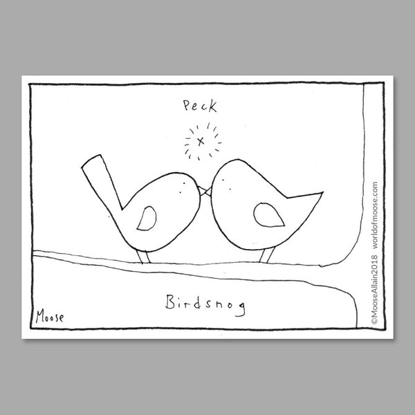 Bird Snog Cartoon