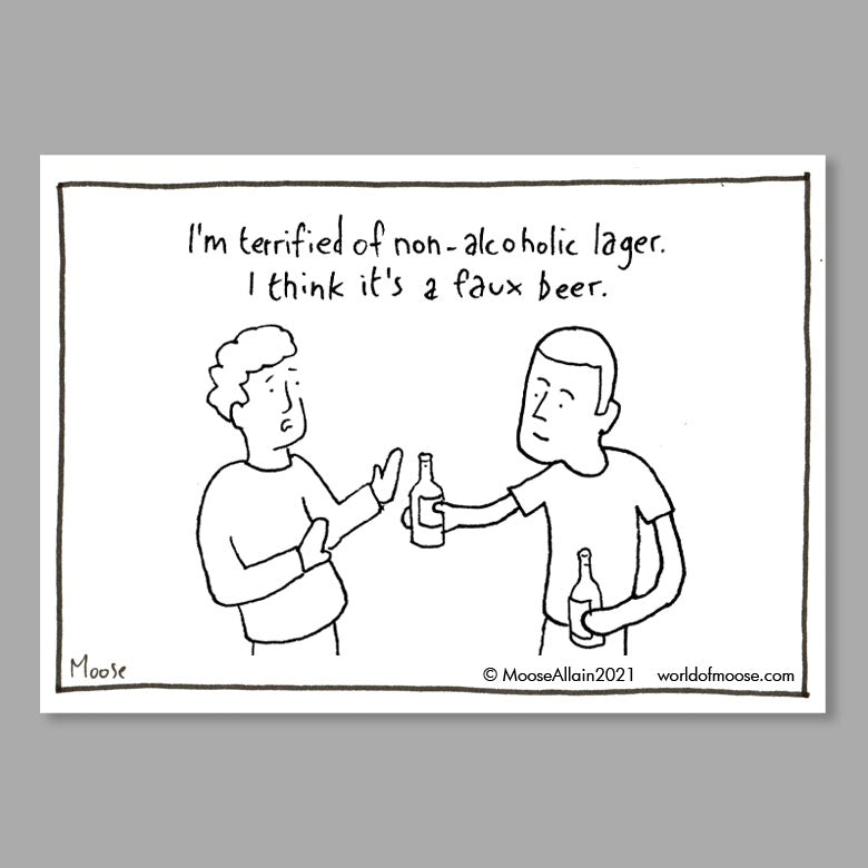 Faux Beer Cartoon