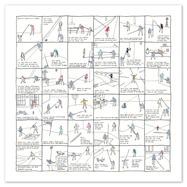 Adventures Of My Pokey Stick Print