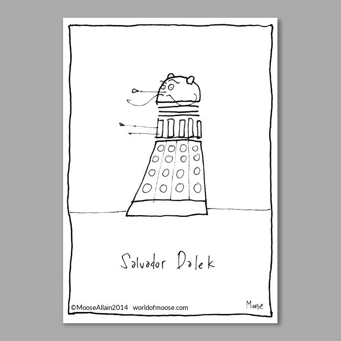 Salvador Dalek Cartoon