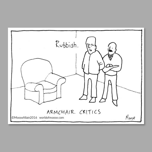 Armchair Critics Cartoon